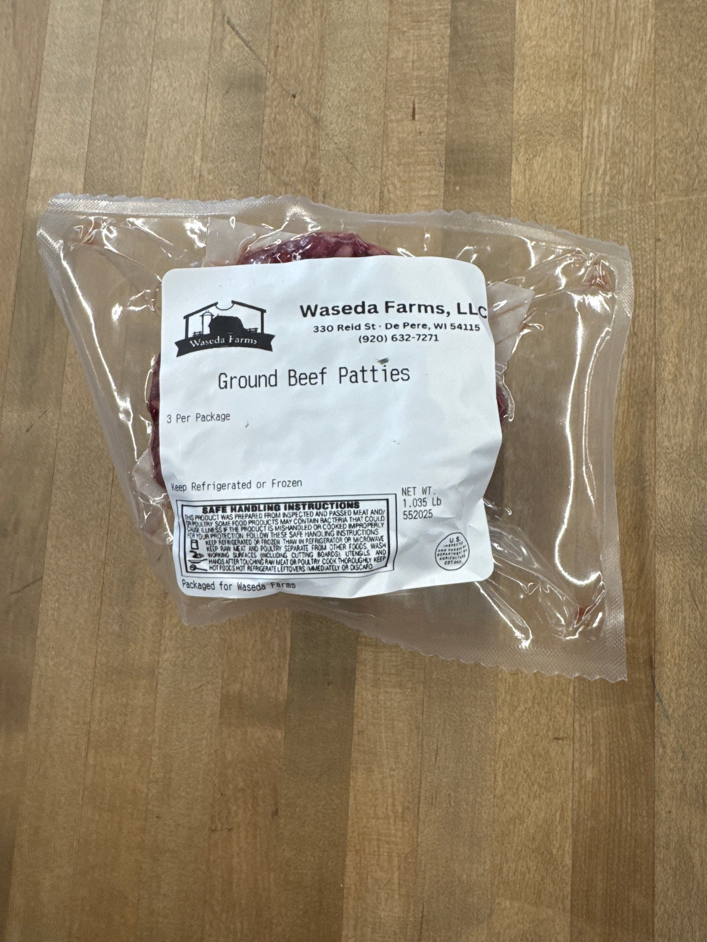 Grass Fed Ground Beef Patties