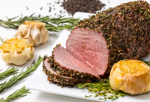 Slow Cooker Herb-Crusted Round Roast