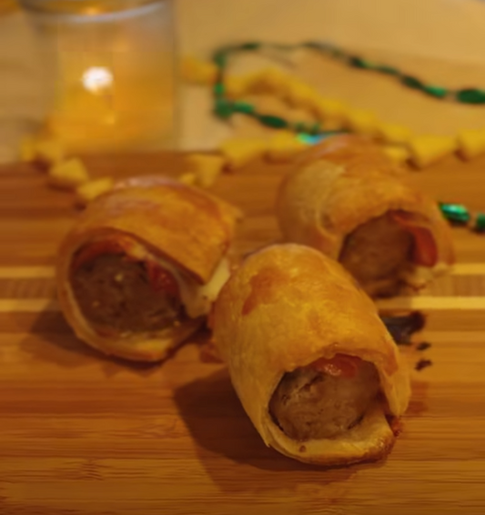 MUSHROOM SWISS BRAT PROSCIUTTO BITES 🍄🥓